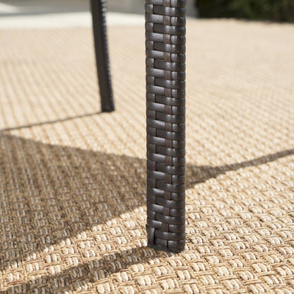 Set da pranzo Palermo in vimini e alluminio da 6 pezzi di Christopher Knight Home