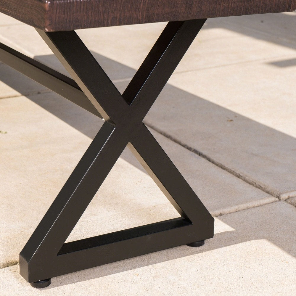 Set da pranzo Palermo in vimini e alluminio da 6 pezzi di Christopher Knight Home