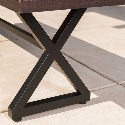 Set da pranzo Palermo in vimini e alluminio da 6 pezzi di Christopher Knight Home