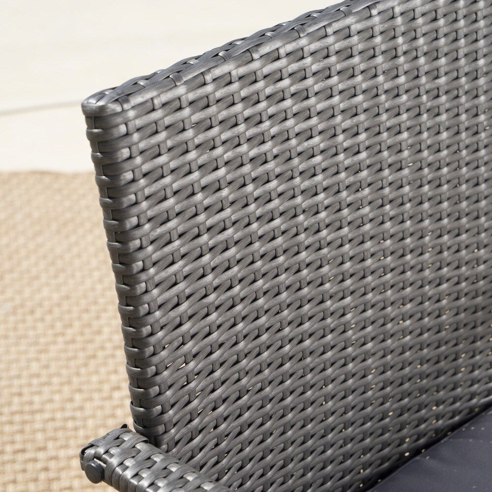 Set da pranzo Palermo in vimini e alluminio da 6 pezzi di Christopher Knight Home