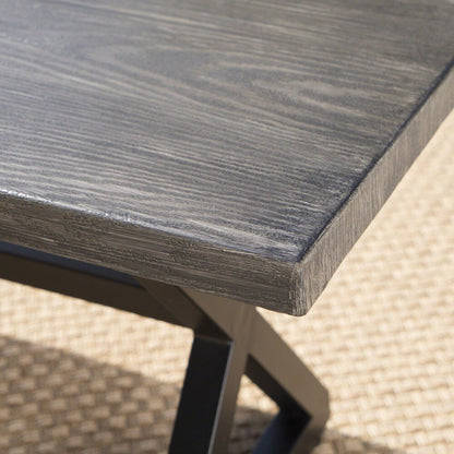 Set da pranzo Palermo in vimini e alluminio da 6 pezzi di Christopher Knight Home