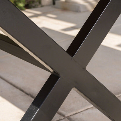 Set da pranzo Palermo in vimini e alluminio da 6 pezzi di Christopher Knight Home