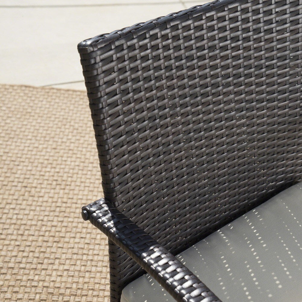 Set da pranzo Palermo in vimini e alluminio da 6 pezzi di Christopher Knight Home