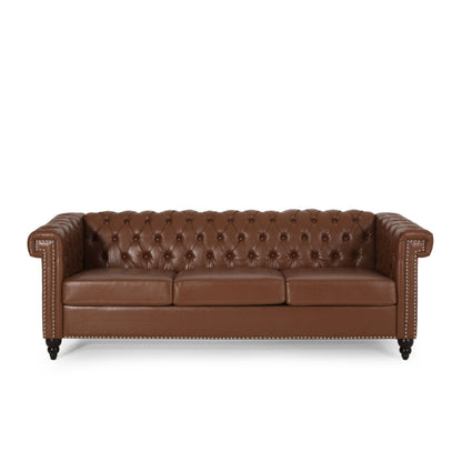 Divano capitonné Parkhurst Chesterfield a 3 posti di Christopher Knight Home