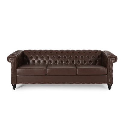 Divano capitonné Parkhurst Chesterfield a 3 posti di Christopher Knight Home