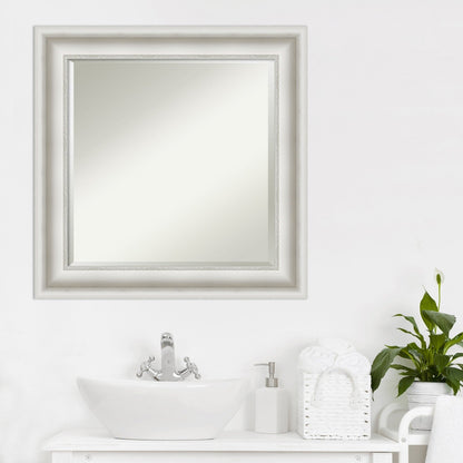 Specchio da parete per bagno bisellato - Cornice bianca Parlor