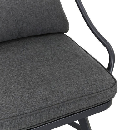 Patio Festival Set da pranzo da bar per patio da 11 pezzi con cuscini grigi