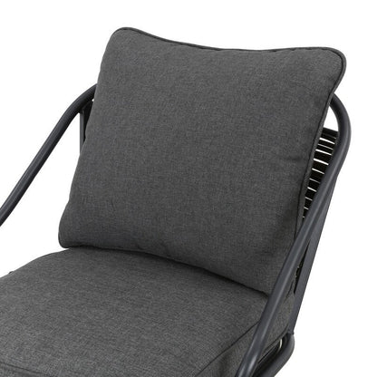 Patio Festival Set da pranzo da bar per patio da 11 pezzi con cuscini grigi