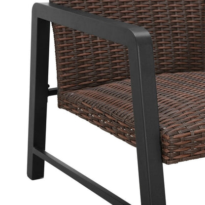 Patio Festival - Set di 2 tavolini da caffè da esterno ad asciugatura rapida con divanetto a due posti