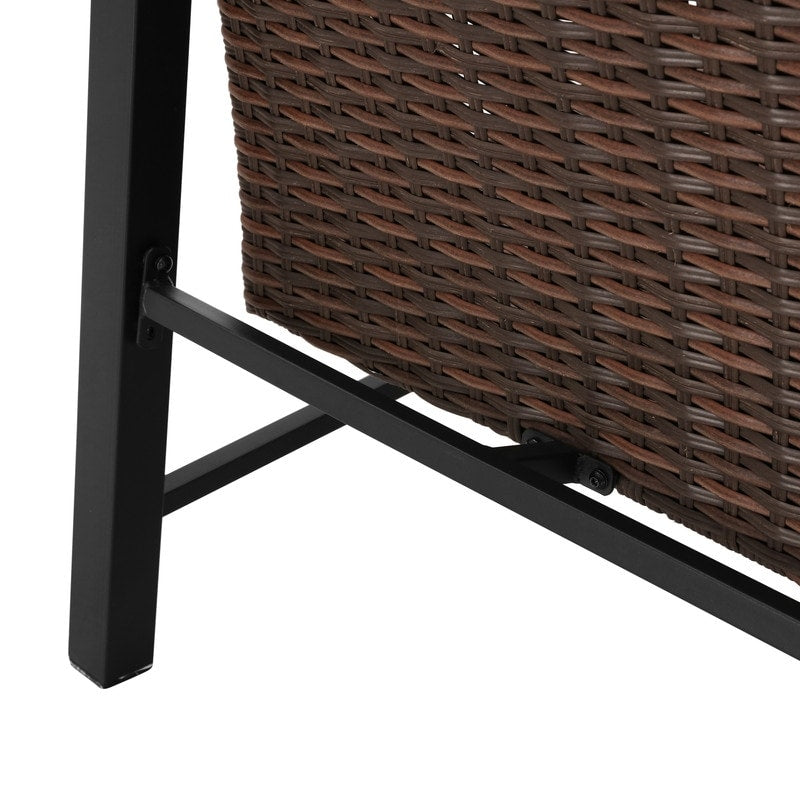 Patio Festival - Set di 2 tavolini da caffè da esterno ad asciugatura rapida con divanetto a due posti