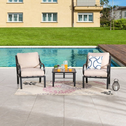 Set da conversazione da 3 pezzi Patio Festival