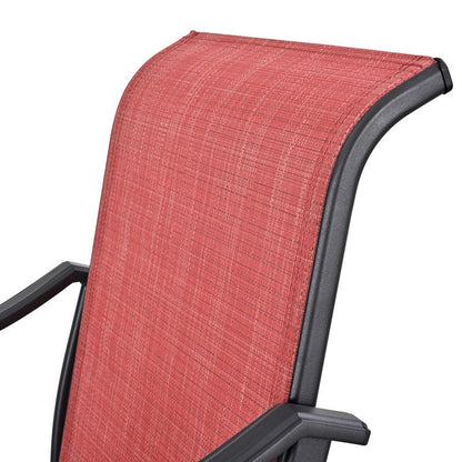 Patio Festival - Set da bistrot girevole da esterno in metallo, 3 pezzi