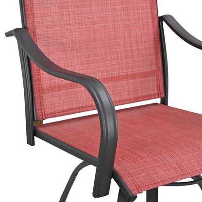 Patio Festival - Set da bistrot girevole da esterno in metallo, 3 pezzi