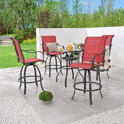 Patio Festival - Set da pranzo girevole quadrato da bistrot per 4 persone - N/D