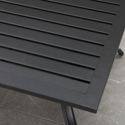 Patio Festival - Set da conversazione in metallo per esterni, 4 pezzi