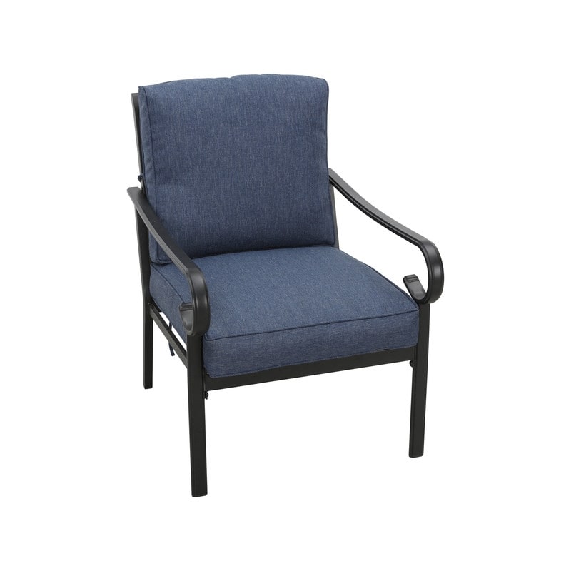 Patio Festival - Set da conversazione in metallo per esterni, 4 pezzi