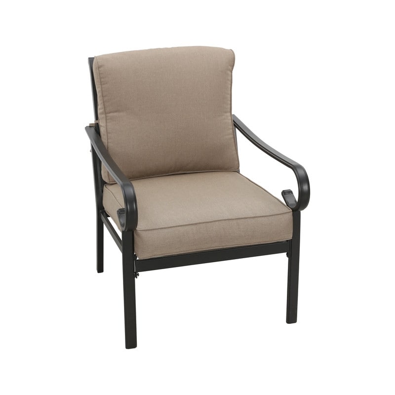 Patio Festival - Set da conversazione in metallo per esterni, 4 pezzi