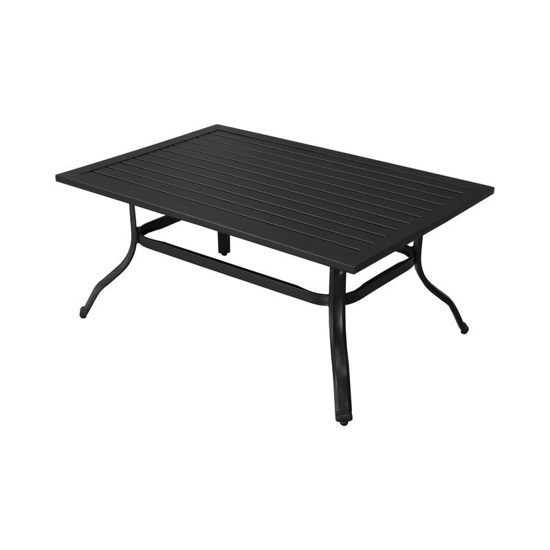 Patio Festival - Set da conversazione in metallo per esterni, 4 pezzi