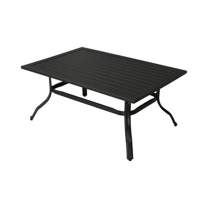 Patio Festival - Set da conversazione in metallo per esterni, 4 pezzi