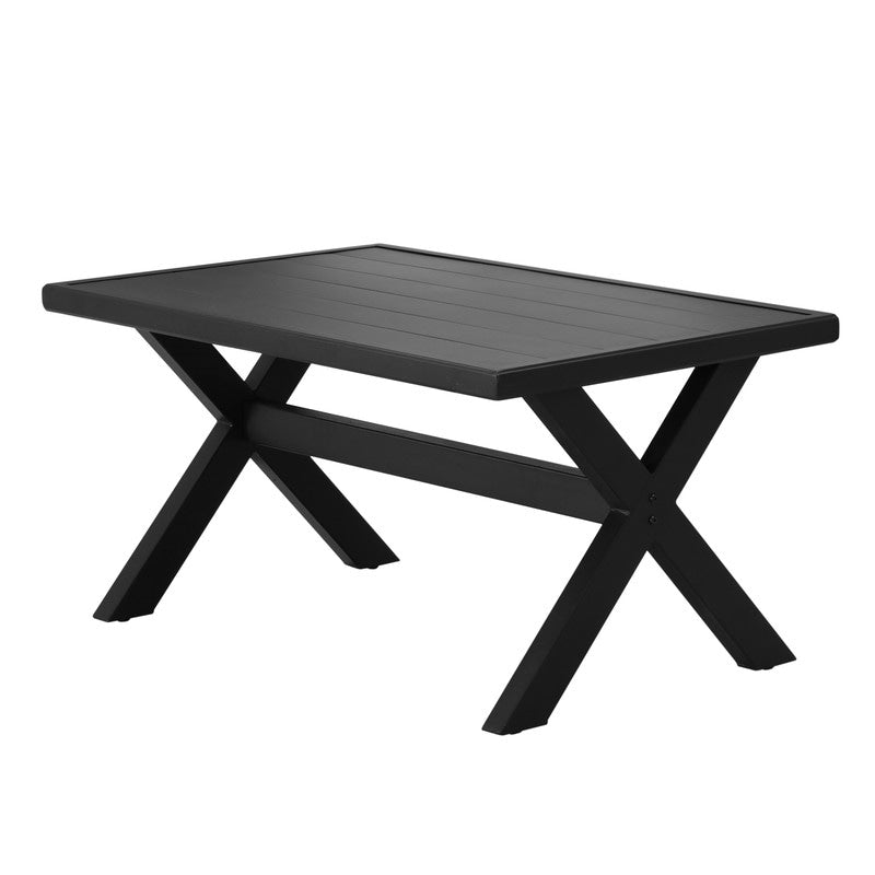 Patio Festival - Set di 4 divani e sedie in metallo per esterni con tavolino da caffè