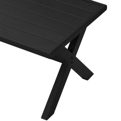 Patio Festival - Set di 4 divani e sedie in metallo per esterni con tavolino da caffè