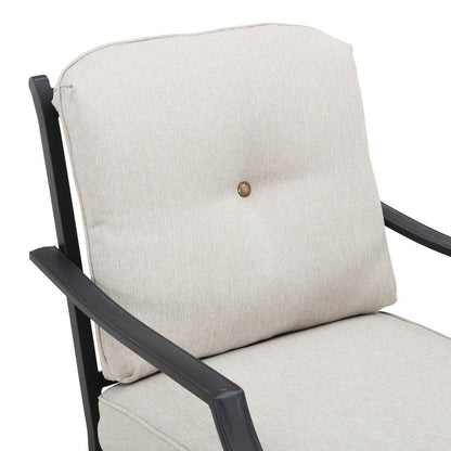 Patio Festival - Set di 4 divani e sedie in metallo per esterni con tavolino da caffè