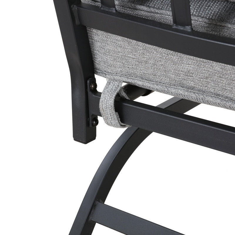 Patio Festival - Set di 4 divani e sedie in metallo per esterni con tavolino da caffè