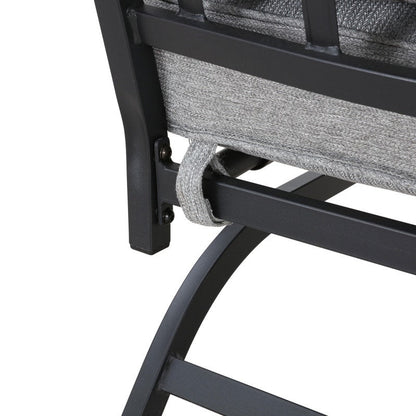 Patio Festival - Set di 4 divani e sedie in metallo per esterni con tavolino da caffè