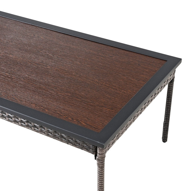 Patio Festival - Set da conversazione in vimini a 4 posti