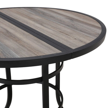 Patio Festival Set da pranzo per esterni da 4 persone, altezza bar rotondo da 45,3''