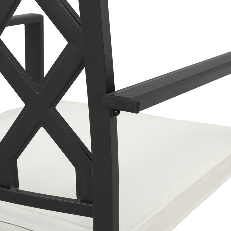 Patio Festival - Set da pranzo bistrot per 4 persone all'aperto con altezza da bar