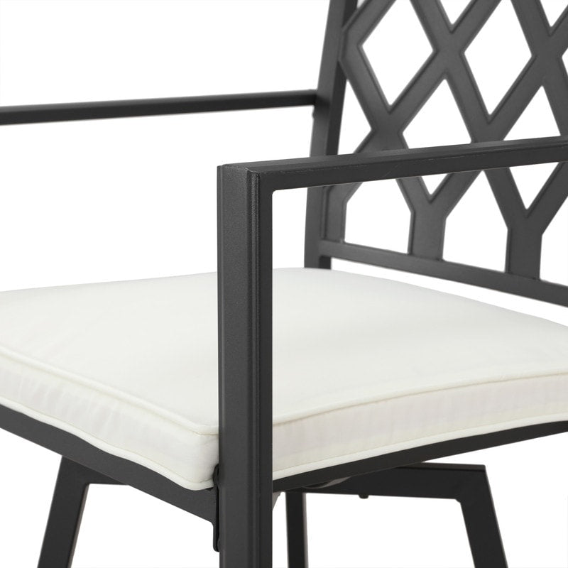 Patio Festival - Set da pranzo bistrot per 4 persone all'aperto con altezza da bar