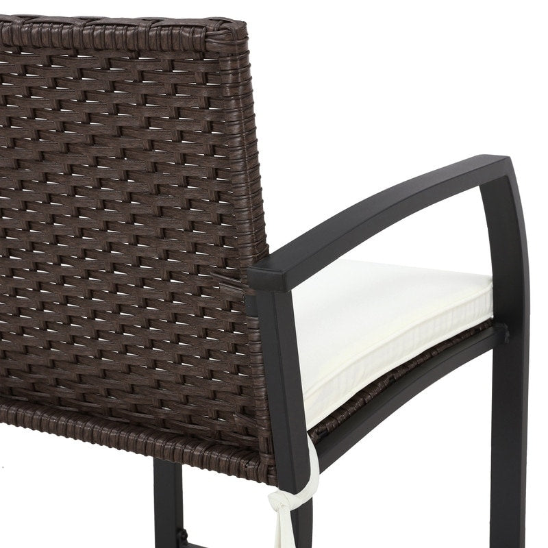 Patio Festival - Set da pranzo bistrot per 4 persone all'aperto con altezza da bar