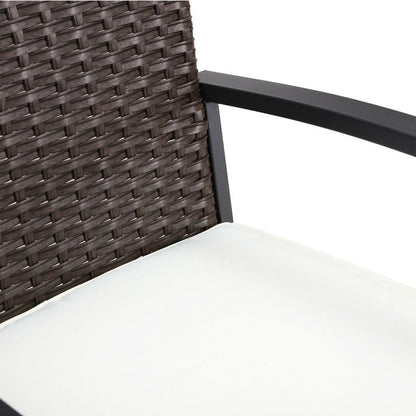 Patio Festival - Set da pranzo bistrot per 4 persone all'aperto con altezza da bar