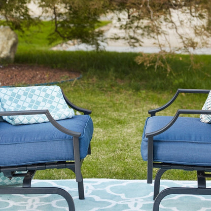 Patio Festival Set da conversazione all'aperto da 5 pezzi con braciere