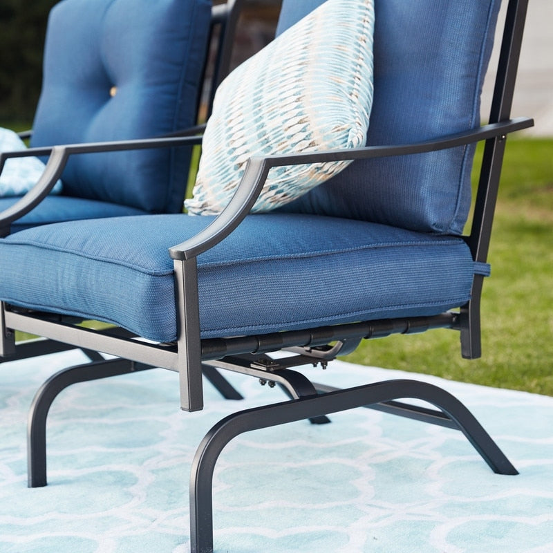 Patio Festival Set da conversazione all'aperto da 5 pezzi con braciere