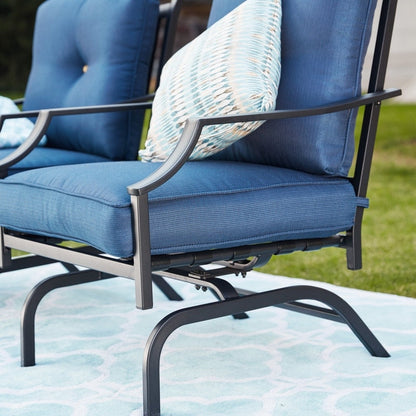 Patio Festival Set da conversazione all'aperto da 5 pezzi con braciere