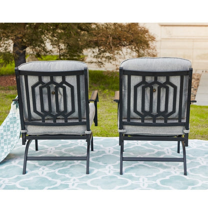 Patio Festival Set da conversazione all'aperto da 5 pezzi con braciere