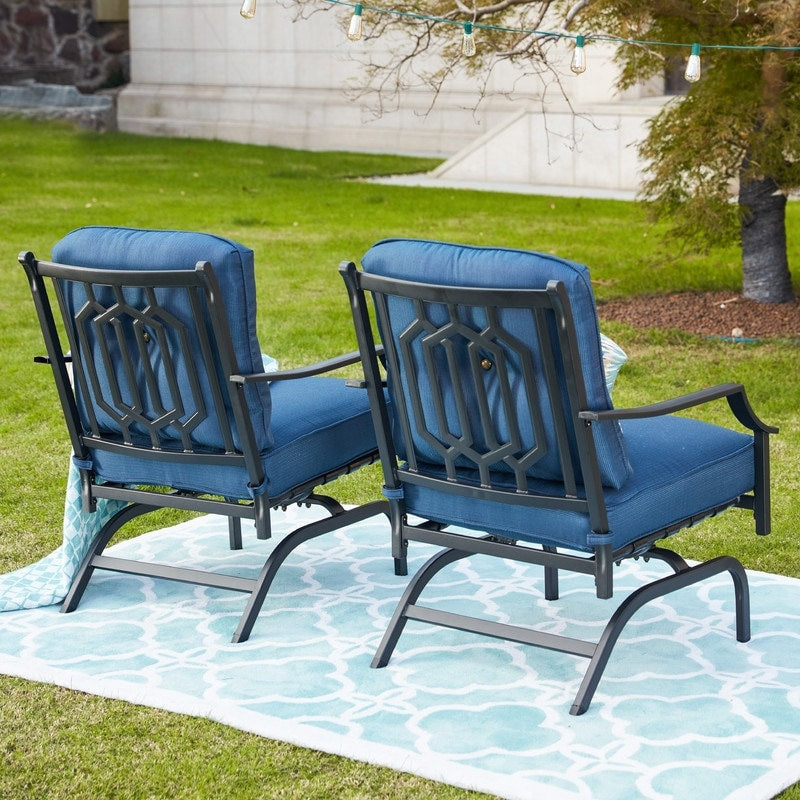 Patio Festival Set da conversazione all'aperto da 5 pezzi con braciere