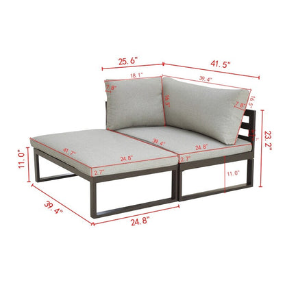 Patio Festival Set da conversazione all'aperto da 5 pezzi