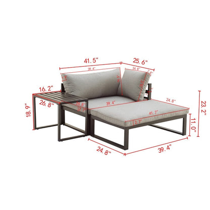 Patio Festival Set da conversazione all'aperto da 5 pezzi