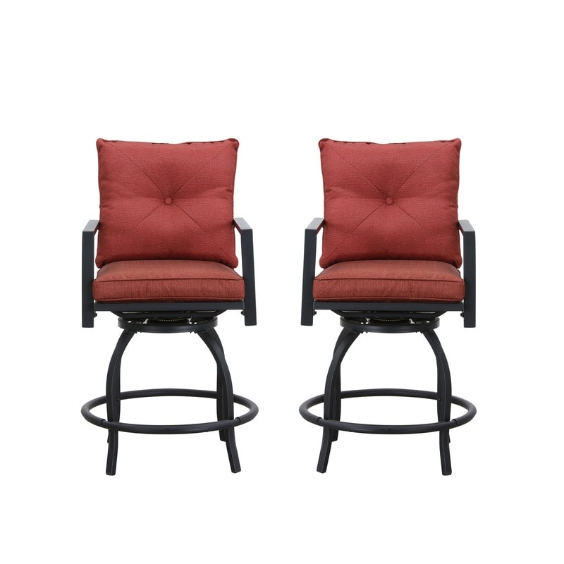 Patio Festival - Set da pranzo con sedia girevole alta da esterno da 5 pezzi