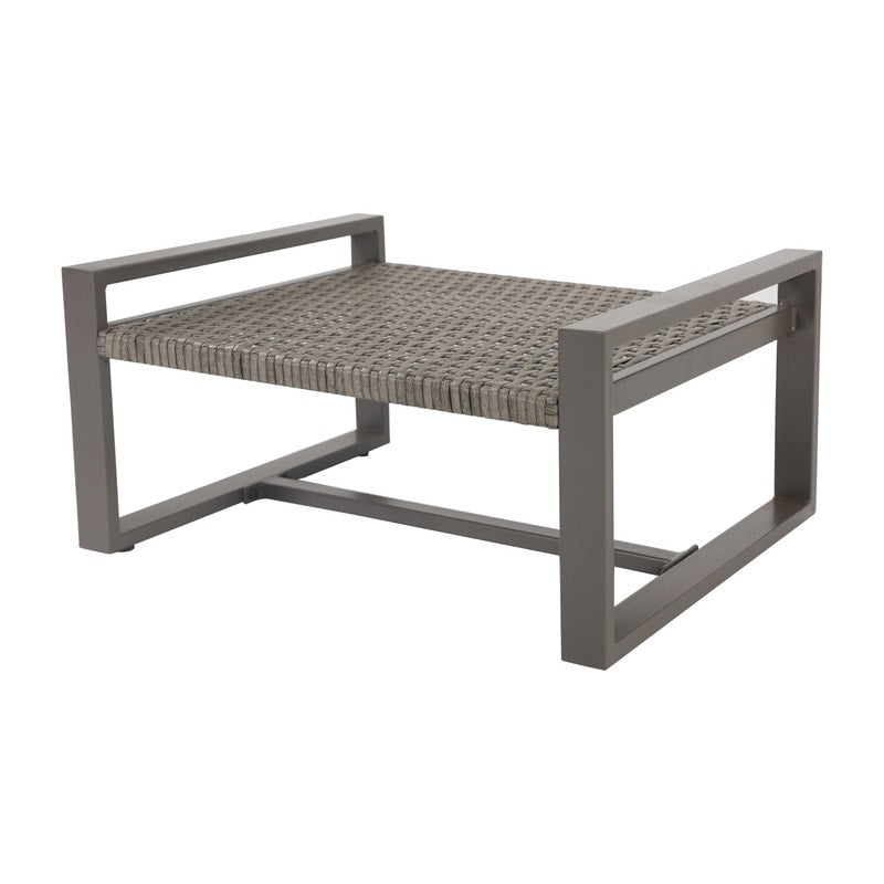 Patio Festival - Set da conversazione in vimini da 5 pezzi per esterni