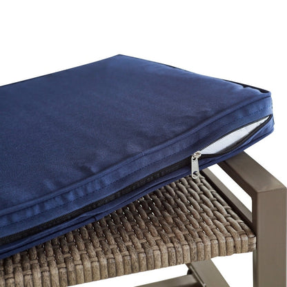 Patio Festival - Set da conversazione in vimini da 5 pezzi per esterni