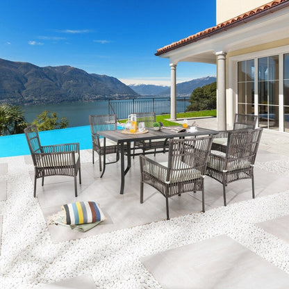 Patio Festival Set da pranzo per esterni da 7 pezzi per 6 persone