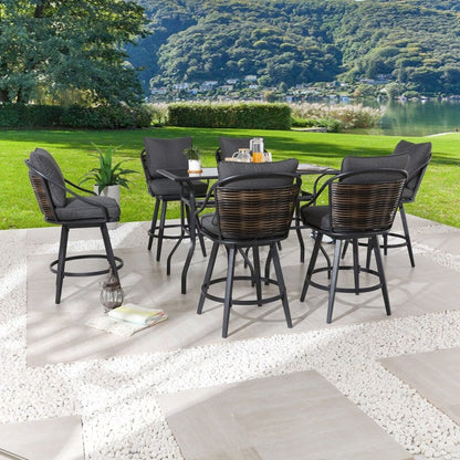 Patio Festival Set da pranzo da esterno con 8 pezzi e cuscini