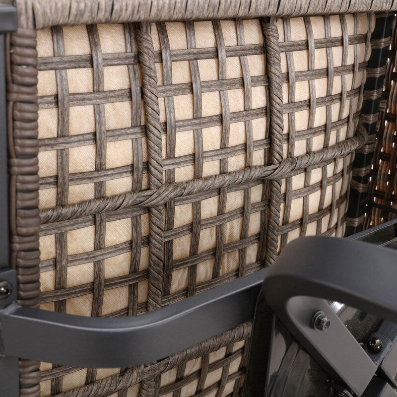 Patio Festival Set da pranzo da bar da 9 pezzi con sedie girevoli