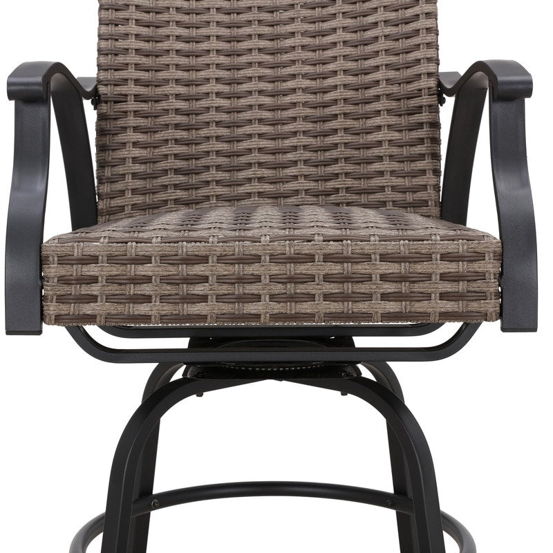 Patio Festival Set da pranzo da bar da 9 pezzi con sedie girevoli