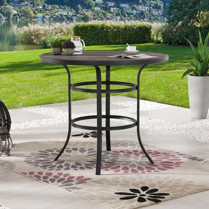 Patio Festival Set da pranzo per esterni da 4 persone, altezza bar rotondo 45,3''