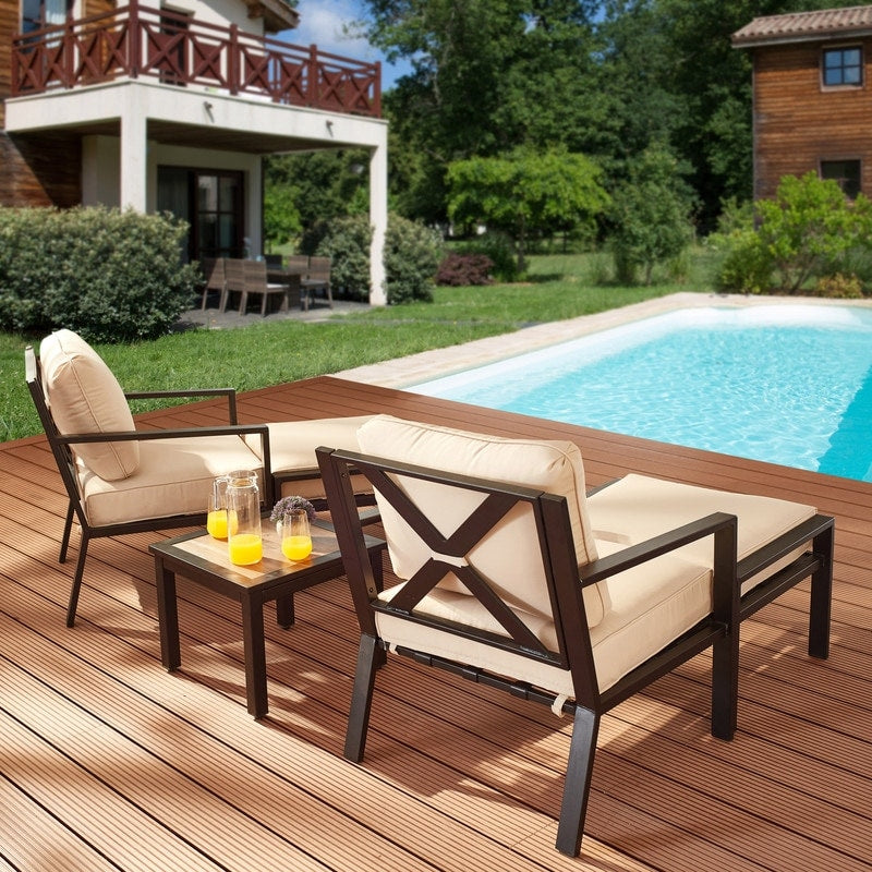 Patio Festival X-Back Set da conversazione all'aperto da 5 pezzi